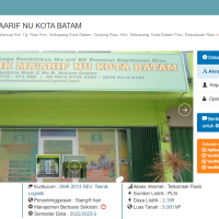 SMK Maarif NU Batam di Data Dikbud/Dapodik