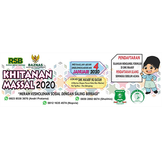Khitanan Massal SMK MA'MAARIF BATAM 2020